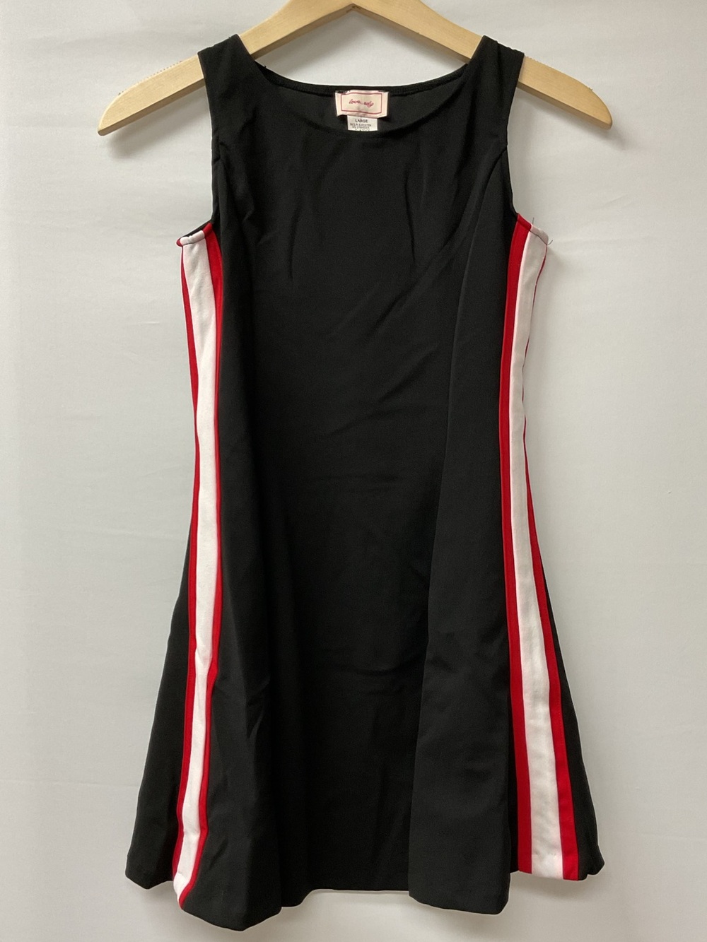 Brand New-Girls Love Ady Athletic Jersey Style Dress w/ Black/Red/White